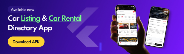 Carbaz - Car listing & Car Rental Directory Flutter App