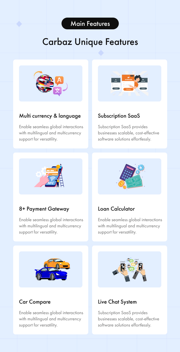 Carbaz - Car listing & Car Rental Directory Laravel Script with Mobile App