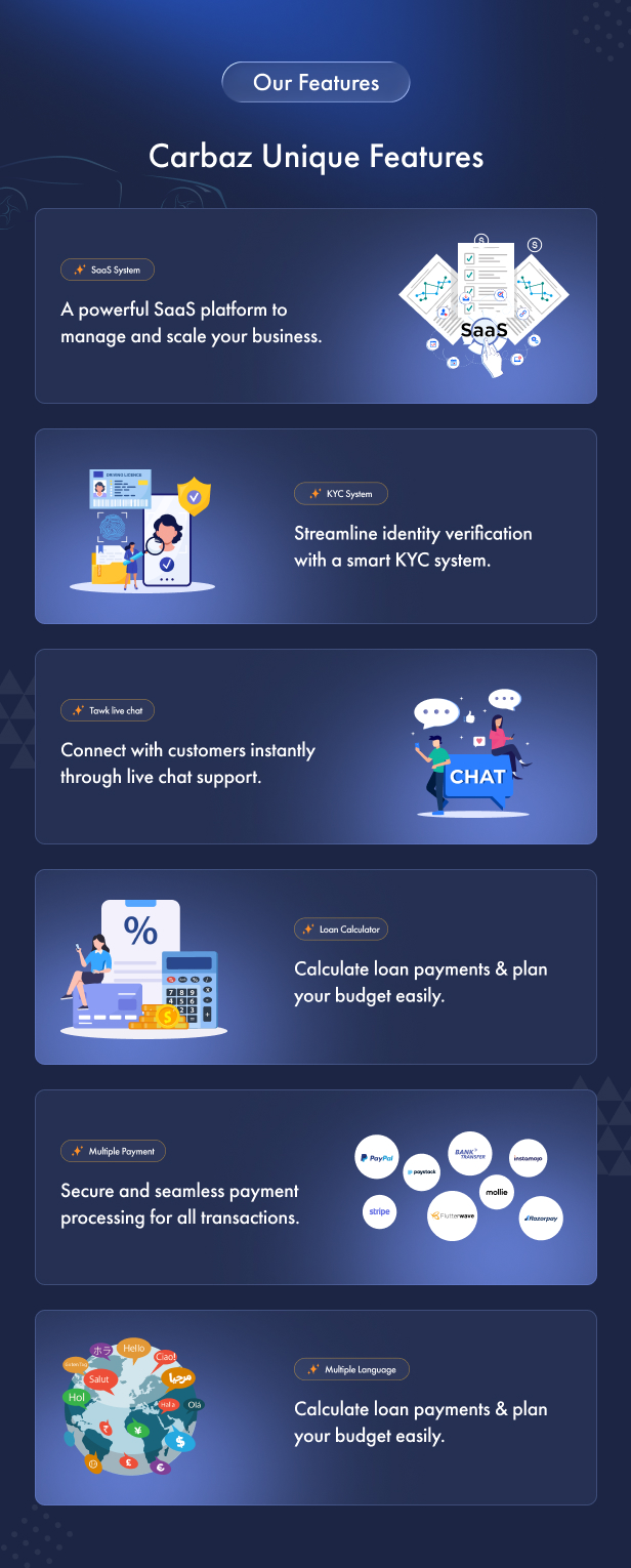 Carbaz - Car listing & Car Rental Directory Laravel Script with Mobile App