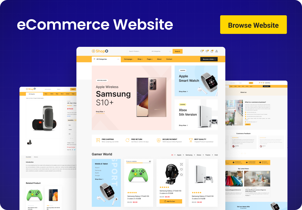 Shopo eCommerce - Multivendor eCommerce Flutter App with Admin Panel & Website