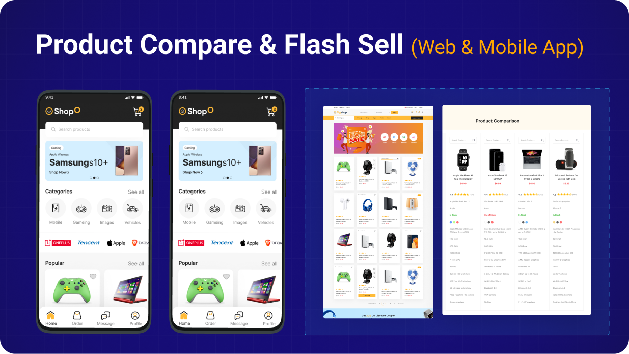 Shopo eCommerce - Multivendor eCommerce Flutter App with Admin Panel & Website