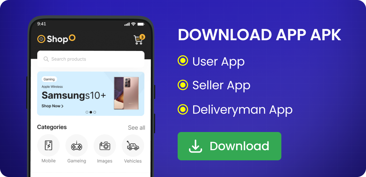 Shopo eCommerce - Multivendor eCommerce Flutter App with Admin Panel & Website