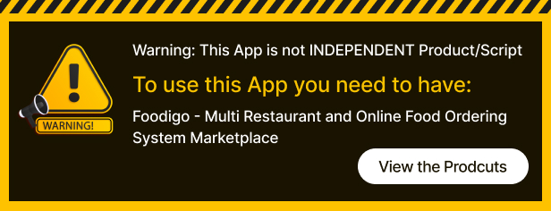 Foodigo - Online Restaurant and Food Ordering Platform Flutter User & Restaurant Mobile App