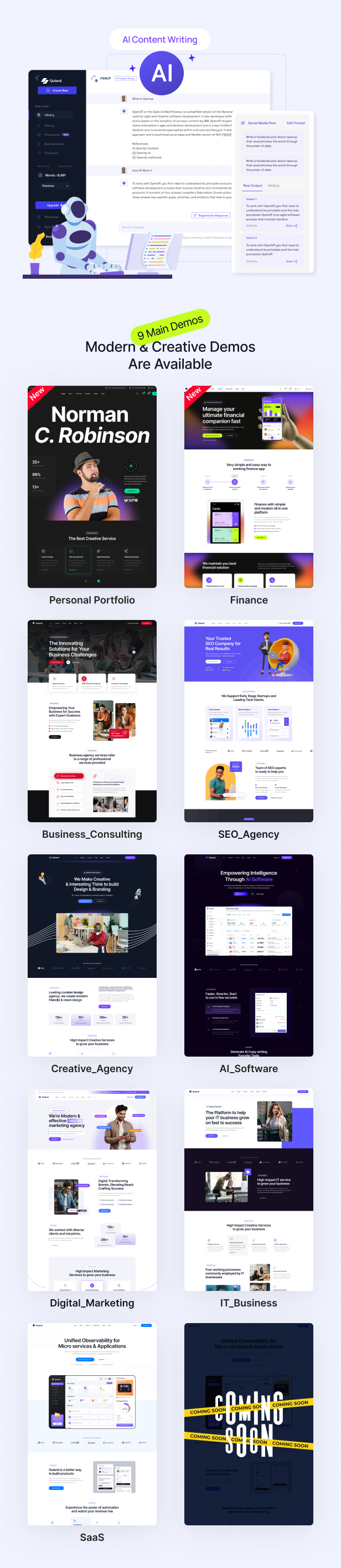 Quland - Multipurpose Business and Agency Laravel Website CMS