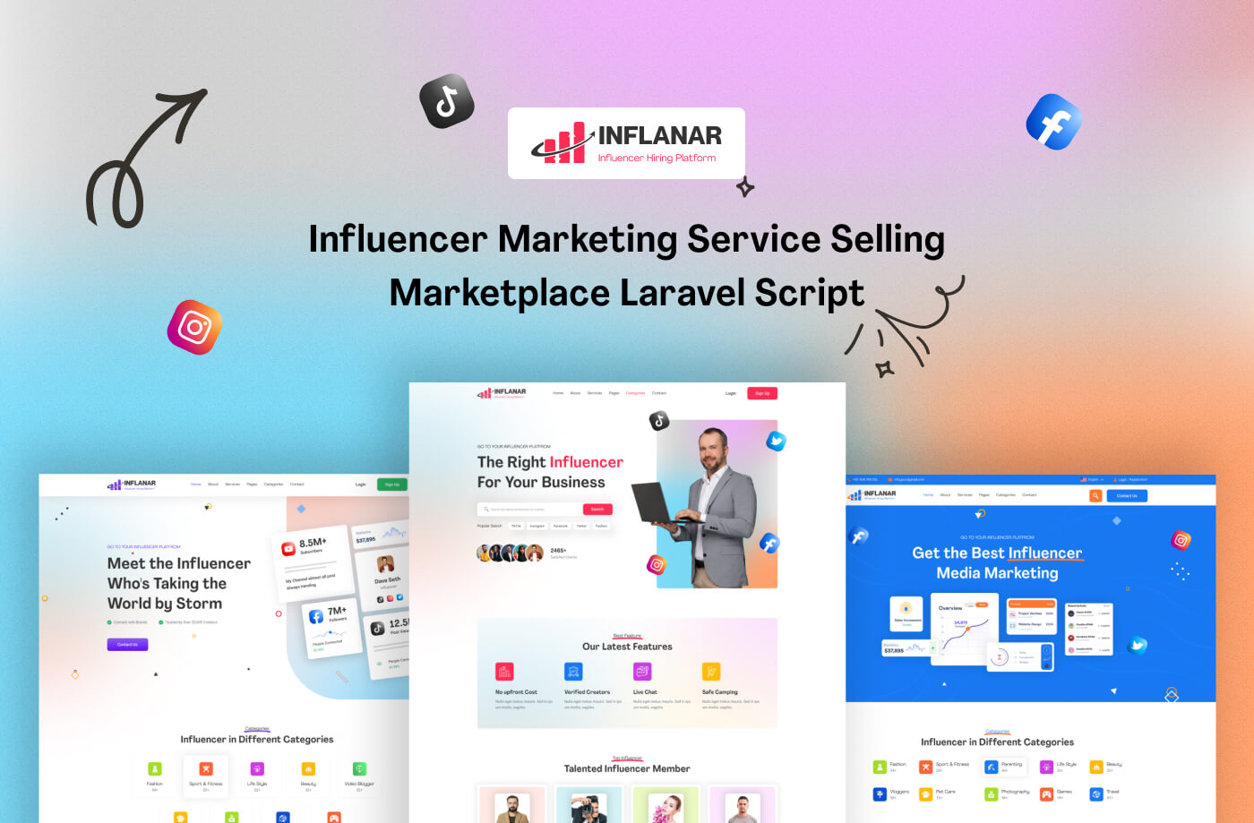 Inflanar - Influencer Marketing Service Selling Marketplace Laravel Script