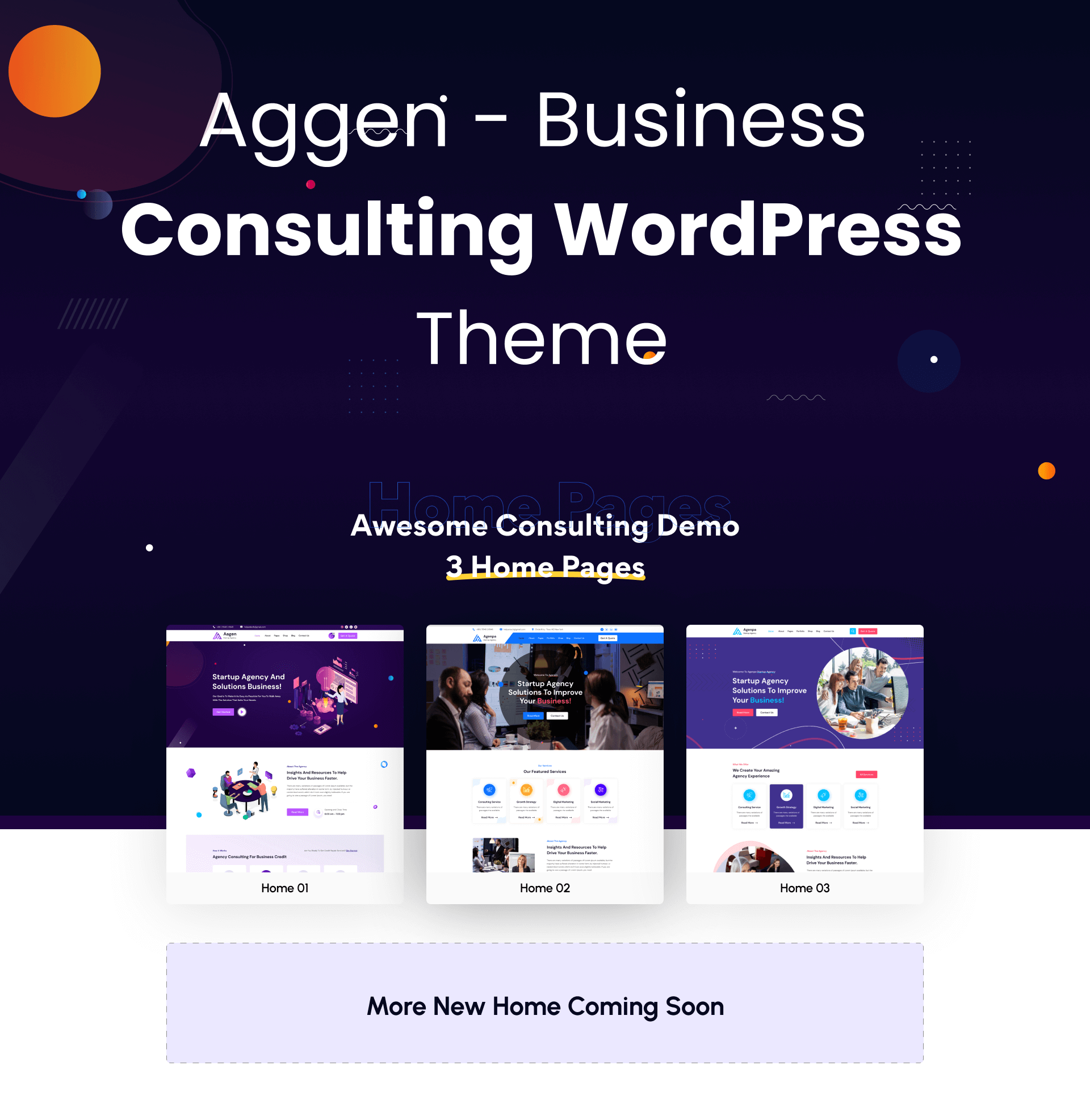 Aggen - Business Consulting WordPress Theme