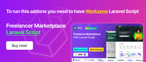 Workzone - Freelancer Marketplace for Gig Service Order & Job Posting Laravel Script